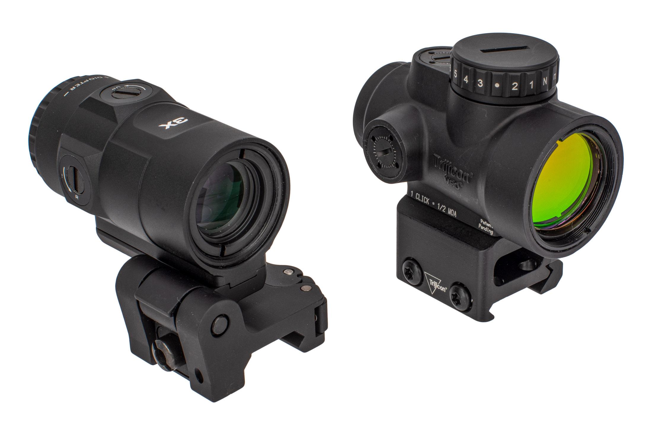 Trijicon Mro Hd Red Dot Sight Circle Dot Reticle 3x Magnifier Combo